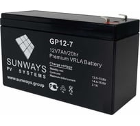 Аккумуляторная батарея GP 12-7 для ИБП Sunways SW102392 35087509