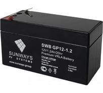 Аккумуляторная батарея GP 12-1.2 для ИБП Sunways SW101514