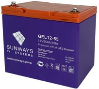 Аккумуляторная батарея GEL 12-55 для ИБП Sunways SW101552
