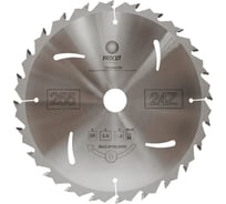 Пильный диск 255x30x2.8/1.8 мм, Z=24, ATB, продольный, рез по древесине, защита отдачи PROCUT 736.2553024.ECO