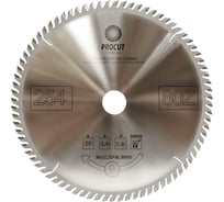 Пильный диск 254x30x2.4/1.6 мм, Z=80, ATB, поперечный рез, по древесине PROCUT 797.2543080A.ECO