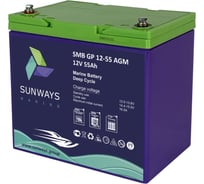 Аккумуляторная батарея Marine SMB GP 12-55 AGM Sunways SW101527M