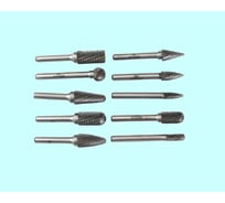 Набор борфрез тв. сплав., 10 шт, D6-12x6-25x6 мм, Х-образная насечка CSS10-1010D CNIC 58202