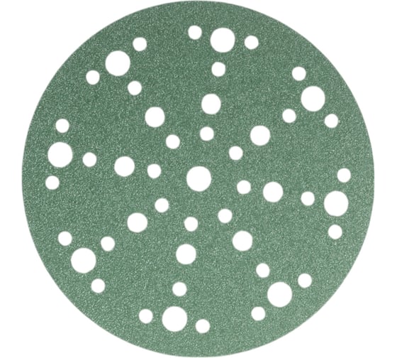 Шлифовальный круг 150 мм, P60, 49 отверстий, серый, 10 шт Vitatools WG-150-P60-10-49 1