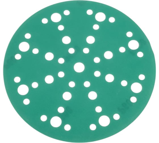 Шлифовальный круг 150 мм, P600, 49 отверстий, серый, 10 шт Vitatools WG-150-P600-10-49 1