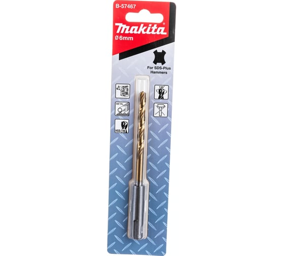 Сверло по металлу (6х123 мм; HSS-TiN; SDS-plus) Makita B-57467