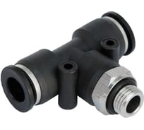 Фитинг тройник трубки ПВХ (10 шт; 6 мм; наружная резьба M12х1.25) ДАЛИ-авто DA-01317