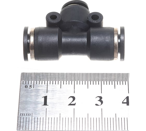 Фитинг тройник трубки ПВХ (10 шт; 6х4х4 мм) ДАЛИ-авто DA-01904