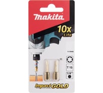 Насадка C-form Impact Gold (2 шт; T15; 25 мм) Makita B-28400