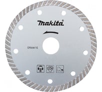 Диск алмазный сплошной рифленый по граниту/мрамору (115x22.23 мм) Makita D-41707