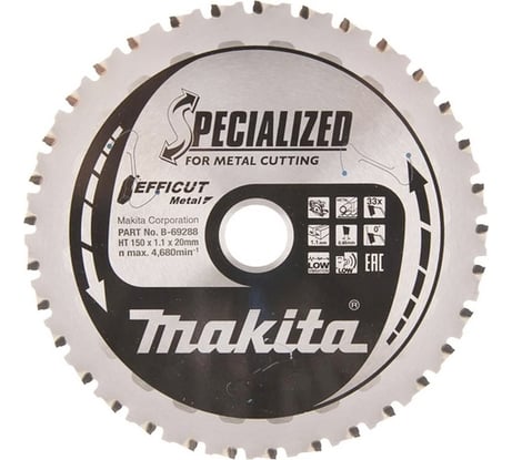 Диск пильный по металлу EFFICUT (150x20 мм; 33T) Makita B-69288