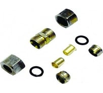 Фитинг металлический разборный для трубки ПВХ (10 шт; 6-8 мм) ДАЛИ-авто DA-NP361