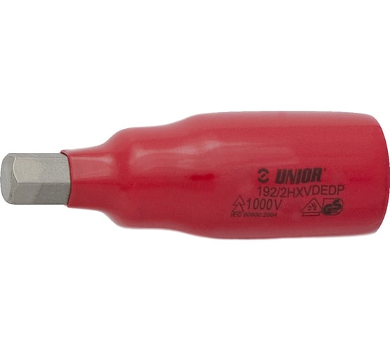 Головка торцевая с шестигранной вставкой изолированная VDE (10 мм; 3/8"; 1000V) Unior 3838909191751 1