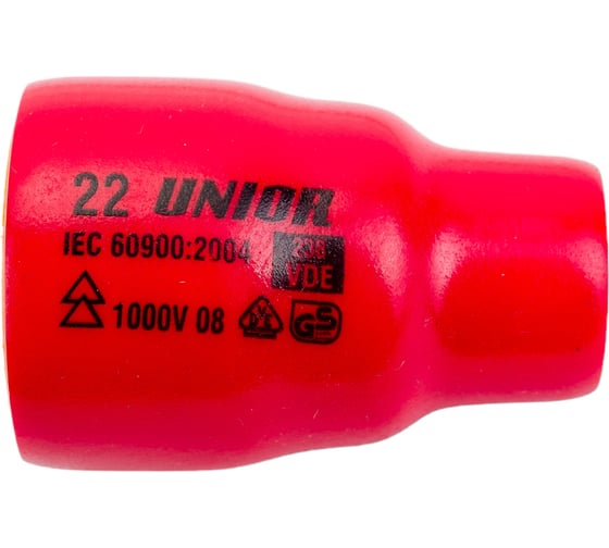 Головка торцевая шестигранная изолированная VDE (22 мм; 3/8"; 1000V) Unior 3838909191683