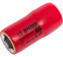 Головка торцевая шестигранная изолированная VDE (12 мм; 3/8"; 1000V) Unior 3838909191638
