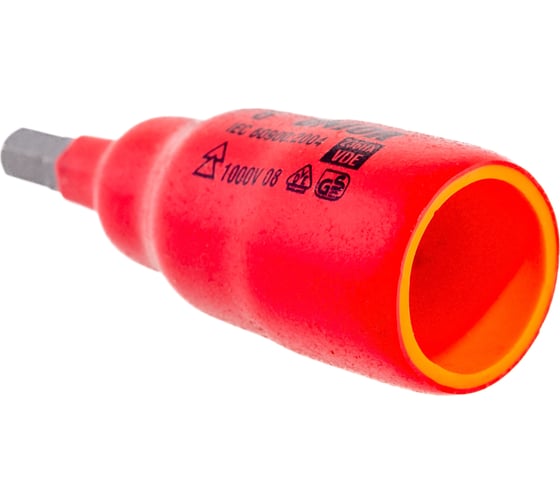 Головка торцевая с шестигранной вставкой изолированная VDE (6 мм; 3/8"; 1000V) Unior 3838909191737