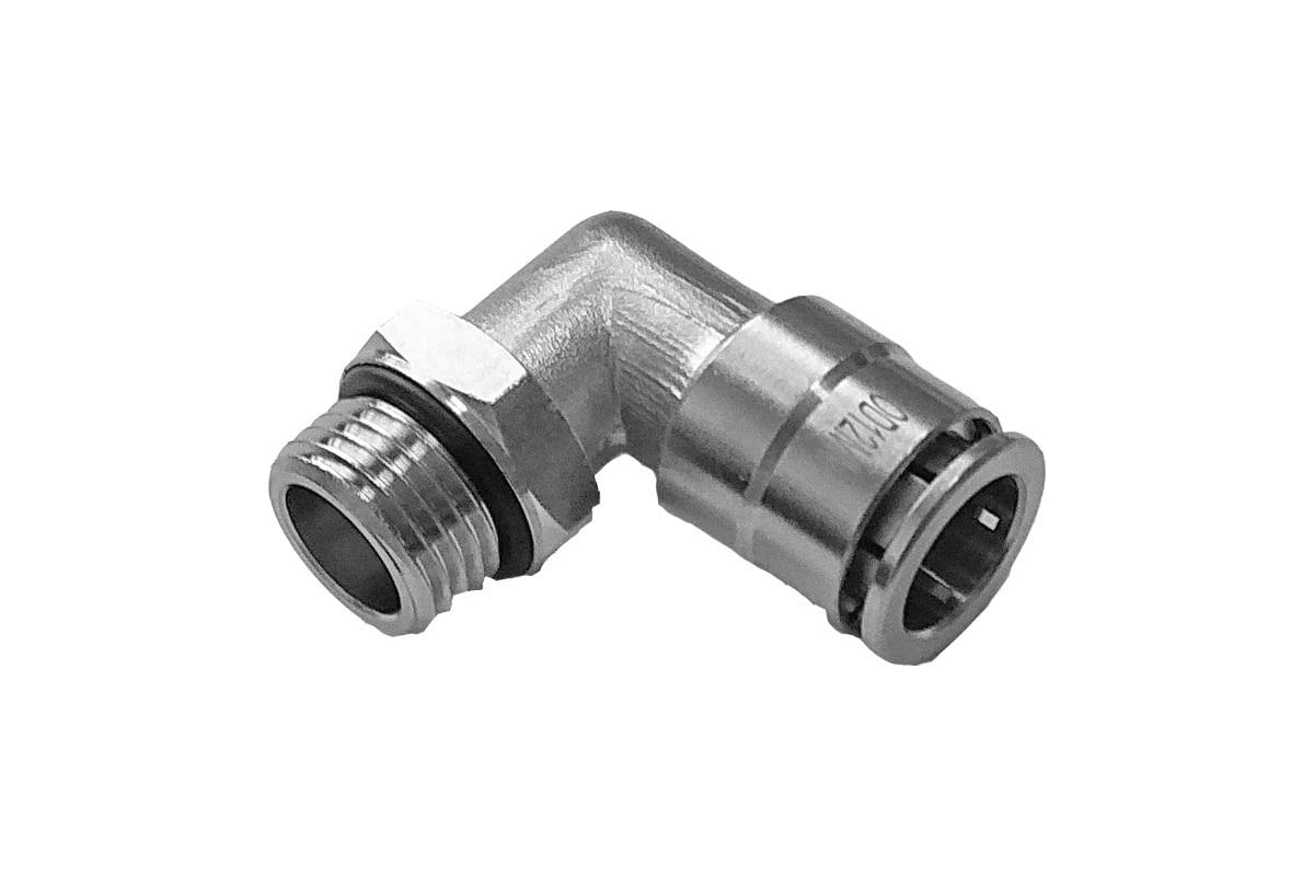 Фитинг металлический угловой для трубки ПВХ MPL (10 шт; M8х1-10 мм ...