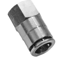 Фитинг металлический прямой для трубки ПВХ MPCF (10 шт; 12 мм; M12х1.25) ДАЛИ-авто DA-01976