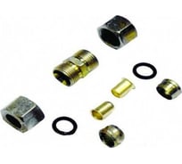 Фитинг металлический разборный для трубки ПВХ (10 шт; 4-6 мм) ДАЛИ-авто DA-00475