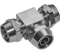 Фитинг металлический зажимной Т-образный для трубки ПВХ (10 шт; 2-4 мм) ДАЛИ-авто DA-02430