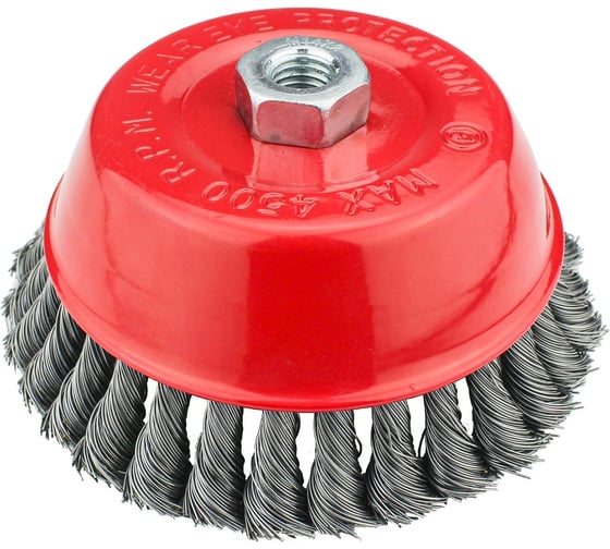 Корщетка чашка 150 мм, М14, жесткая крученая проволока 0.5 мм Diamond Industrial DIDSHH15014