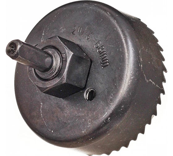 Коронка по дереву 68 мм, переходник, сверло 8 мм TORGWIN T663563
