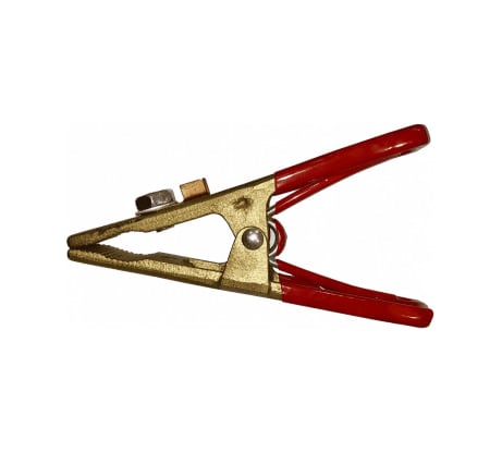 Клемма заземления с красными ручками КРС-09 (200А; латунь) ATLASWELD ATLКРС09 200