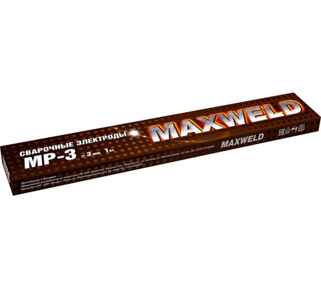 Электроды МР-3 (3 мм; 1 кг) MAXWELD MR31