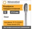 Бор-фреза твердосплавная форма E (овал) d6x10хL50 мм, хв-к 6 мм Advancetool ADT-6XB6E 9