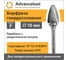Бор-фреза твердосплавная форма F (парабола с закругленным концом) d10x20хL60 мм, хв-к 6 мм Advancetool ADT-10XB6F 9