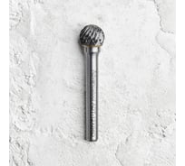 Бор-фреза твердосплавная форма D (сфера) d8x7.2хL47 мм, хв-к 6 мм Advancetool ADT-8XB6D