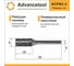 Бор-фреза твердосплавная форма A (цилиндр) d6x16хL56 мм, хв-к 6 мм Advancetool ADT-6XB6A 9