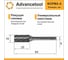 Бор-фреза твердосплавная форма A (цилиндр) d16x25хL65 мм, хв-к 6 мм Advancetool ADT-16XB6A 10