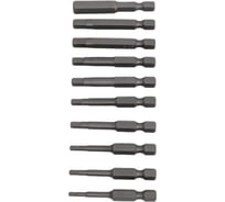 Набор бит (10 шт; 50 мм; HЕX 2.5-8) SKRAB 43912