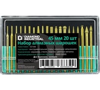 Набор алмазных шарошек 20 шт, 3x45 мм Diamond Industrial DIDAS20