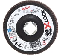 Круг лепестковый B.f.Metal (125х22.2 мм; G60; X-LOCK) Bosch 2608619202