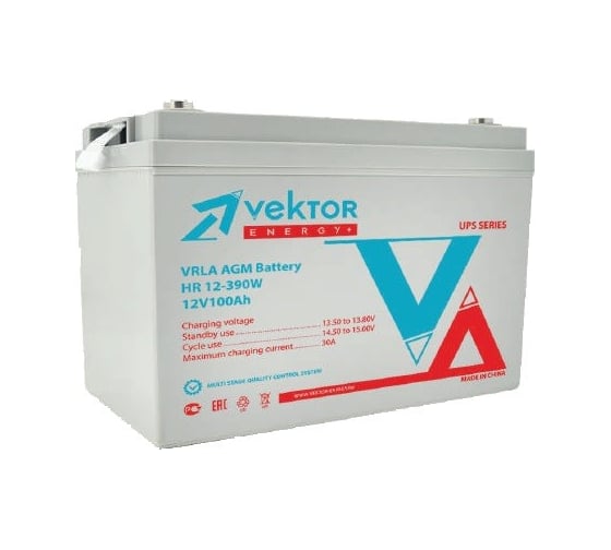 Батарея аккумуляторная Vektor Energy HR 12-390W 76030