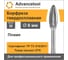 Бор-фреза твердосплавная форма H (пламя) 6x18х58 мм, хв-к 6 мм Avancetool ADT-6XB6H 2