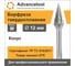 Бор-фреза твердосплавная форма M (конус) 12x25х65 мм, хв-к 6 мм Advancetool ADT-12XB6M 2