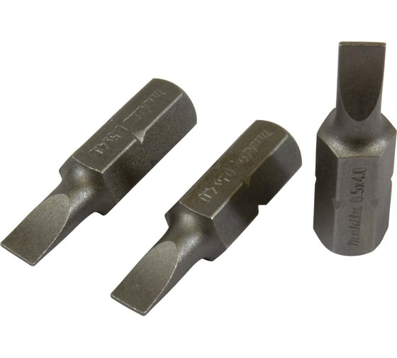 Насадка SL0.5x4 мм, 25 мм, C-form, 3 шт Makita B-23519