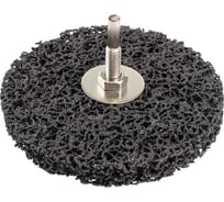 Круг абразивный зачистной для дрели 115 мм, черный, Ø хвостовика 6 мм, max об/мин 11000, в блистере Forsage F-BD115R(19768)