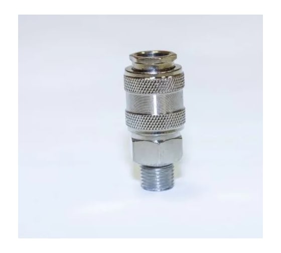 Быстроразъем пневматический с клапаном с наружной резьбой 1/4" Partner PA-SE1-2SM(9211)