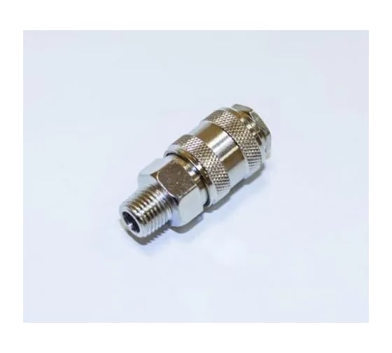 Быстроразъем пневматический с клапаном с наружной резьбой 1/4" Partner PA-SE1-2SM(9211)