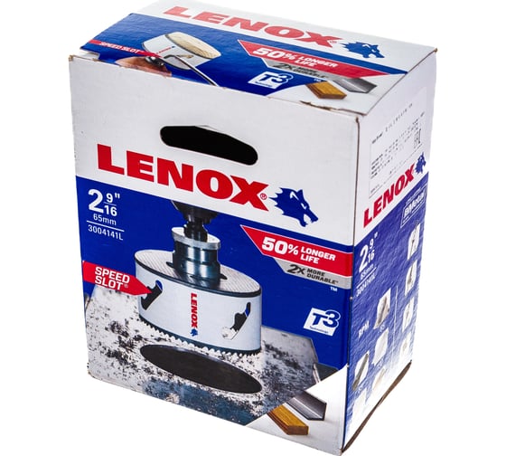 Коронка биметаллическая Т3 41L 1/BX (65 мм; 2 9/16") Lenox 3004141L