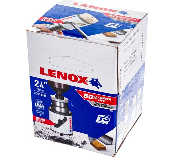 Коронка биметаллическая Т3 33L 1/BX (52 мм; 2 1/16") Lenox 3003333L