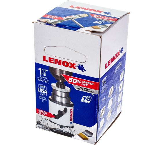 Коронка биметаллическая Т3 27L 1/BX (43 мм; 1 11/16) Lenox 3002727L