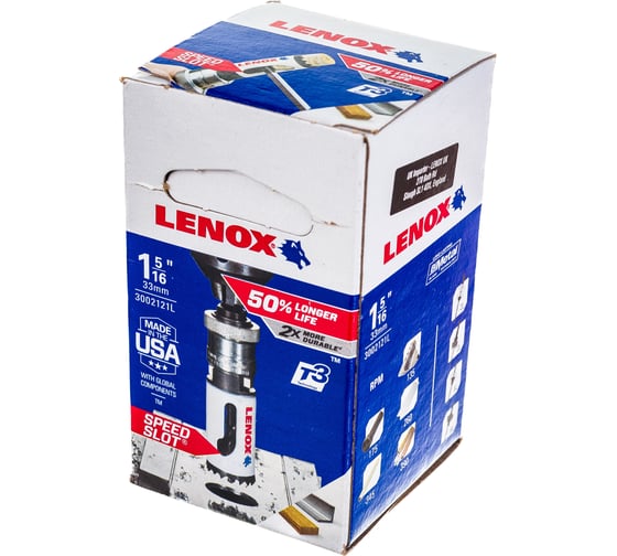 Коронка биметаллическая Т3 21L 1/BX (33 мм; 1 5/16) Lenox 3002121L