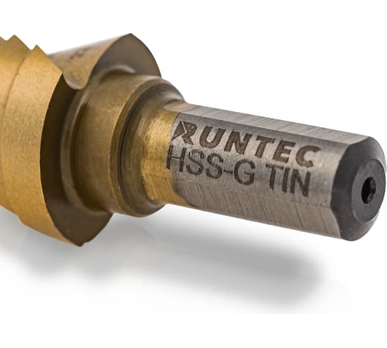 Сверло ступенчатое 4-22 мм, 10 ступеней, HSS-TiN RUNTEC RT-DS4-22-10
