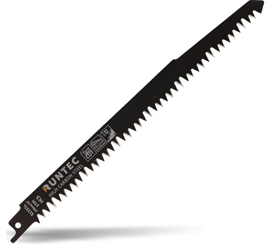Полотно для сабельной пилы по дереву S 1531 L, HCS, 240 мм, 5 шт RUNTEC RT-S1531L 1