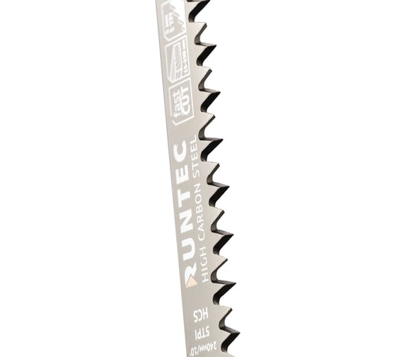 Полотно для сабельной пилы по дереву S 1531 L, HCS, 240 мм, 5 шт RUNTEC RT-S1531L